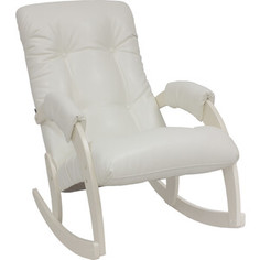 Кресло-качалка Мебелик Консул экокожа Манго 002 каркас дуб шампань