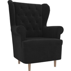 Кресло Арт-Мебель Торин Люкс велюр черный