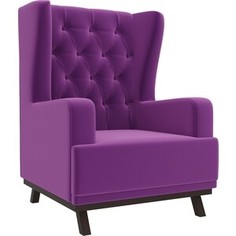 Кресло Арт-Мебель Джон Люкс микровельвет фиолетовый