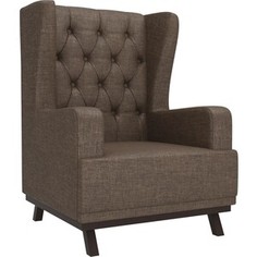 Кресло Арт-Мебель Джон Люкс рогожка коричневый