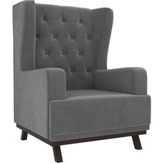 Кресло Арт-Мебель Джон Люкс велюр серый