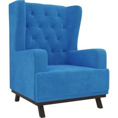 Кресло Арт-Мебель Джон Люкс велюр голубой