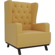 Кресло Арт-Мебель Джон Люкс микровельвет желтый