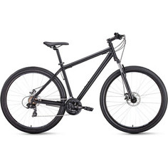 Велосипед Forward Sporting 29 2.1 Disc (2021) 21 черный матовый/черный
