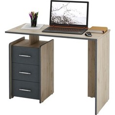 Стол письменный Мастер Слим-1 дуб крафт/серый МСТ-ССЛ-01-КС-АЦ-16