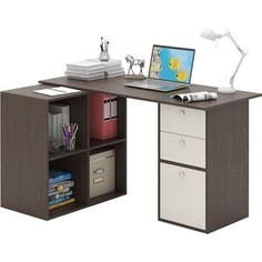 Стол угловой Мастер Прайм-80 венге/дуб молочный СТЛ-Прайм-80-ВД