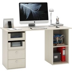 Стол двухтумбовый Мастер Прайм-65 дуб молочный СТЛ-Прайм-65-ДМ