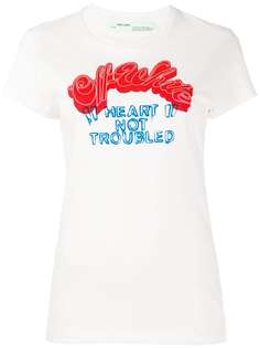 Off white heart not troubled hoodie on sale