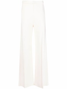 Jil Sander брюки с завышенной талией и складками