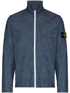 Stone Island куртка-рубашка на молнии