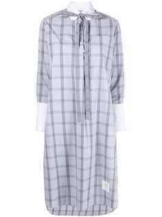 Thom Browne платье-рубашка в клетку