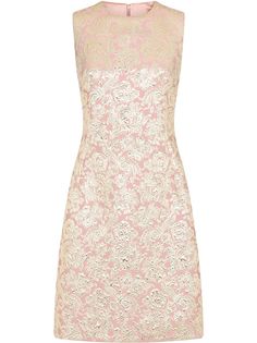 Dolce & Gabbana жаккардовое коктейльное платье с цветочным узором