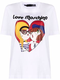 Love Moschino футболка из джерси с графичным принтом