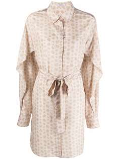 Nina Ricci платье-рубашка с завязками