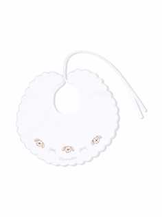 Monnalisa нагрудник с вышитым логотипом