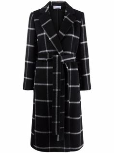 RED Valentino клетчатое пальто с запахом