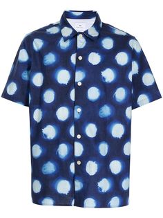 PS Paul Smith рубашка из органического хлопка с абстрактным принтом