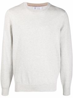 Brunello Cucinelli кашемировый джемпер с круглым вырезом