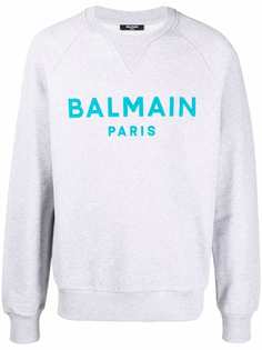 Balmain толстовка с фактурным логотипом