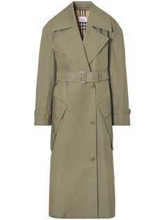Burberry габардиновый тренч с поясом