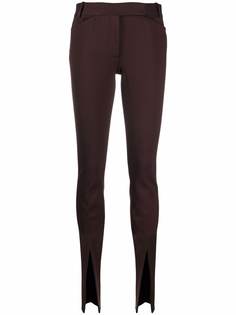 The Attico брюки скинни с разрезами