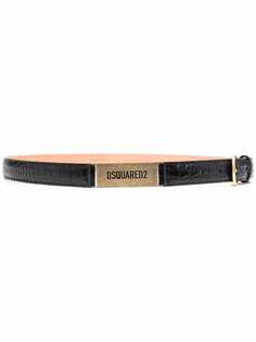 Dsquared2 ремень с тиснением под кожу крокодила