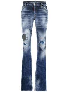 Dsquared2 джинсы bootcut с эффектом потертости