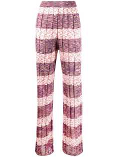 M Missoni полосатые брюки с завышенной талией