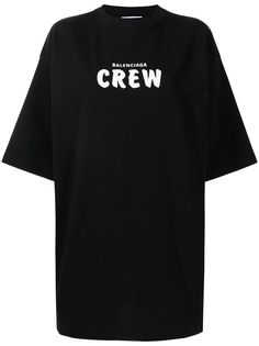 Balenciaga футболка Crew с логотипом
