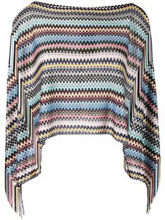 Missoni укороченный джемпер с узором зигзаг