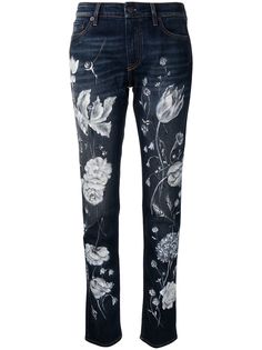 Ralph Lauren Collection прямые джинсы средней посадки с эффектом потертости
