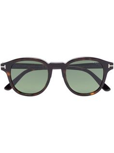 TOM FORD Eyewear солнцезащитные очки в оправе черепаховой расцветки