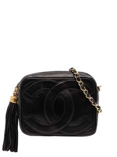 Chanel Pre-Owned каркасная сумка 1985-1990 годов с кисточкой