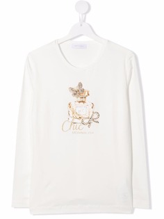 Monnalisa футболка с графичным принтом