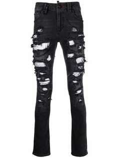 Philipp Plein джинсы скинни с заниженной талией