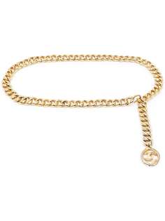 Chanel Pre-Owned цепочный ремень с логотипом CC