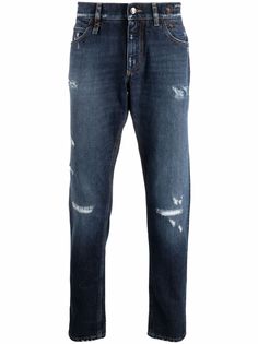 Dolce & Gabbana джинсы с прорезями