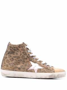 Golden Goose кеды Francy с леопардовым принтом