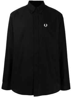 FRED PERRY рубашка с вышитым логотипом