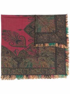 Etro шарф с узором пейсли