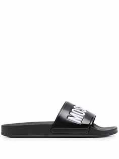 Moschino шлепанцы с логотипом