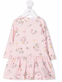 Monnalisa graphic-print long-sleeve dress