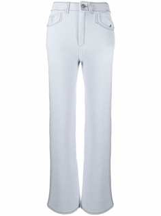 Barrie flared knit trousers