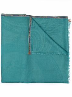 Etro logo-tape detail scarf