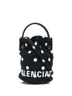 Balenciaga сумка-ведро в горох