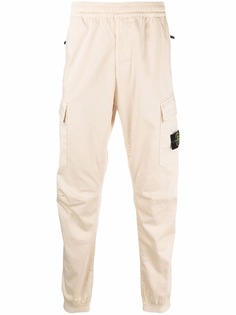Stone Island брюки с нашивкой-логотипом