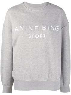 ANINE BING толстовка с круглым вырезом и логотипом