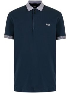 BOSS рубашка поло с логотипом
