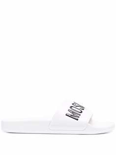 Moschino шлепанцы с логотипом