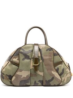 Christian Dior сумка Camouflage Saddle pre-owned